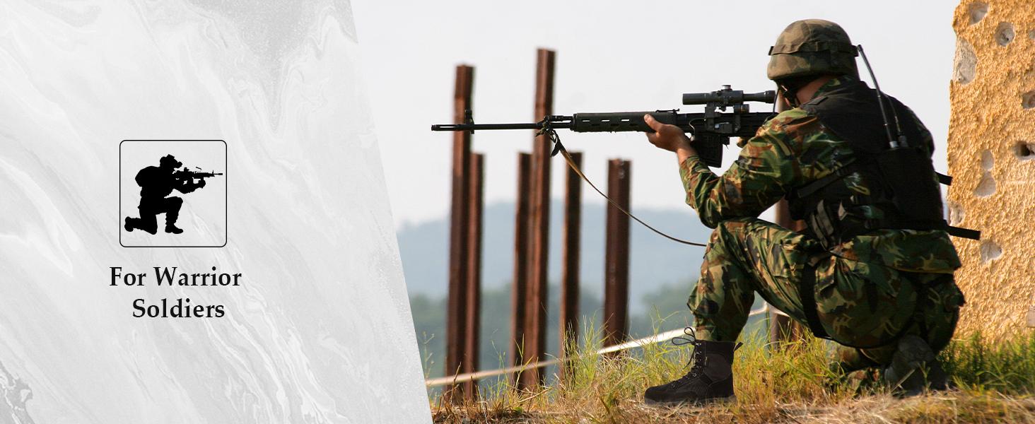 FREE SOLDIER Men's Tactical Boots 8 Inches Lightweight Combat Boots Durable Suede Leather Military Work Boot Desert Boot