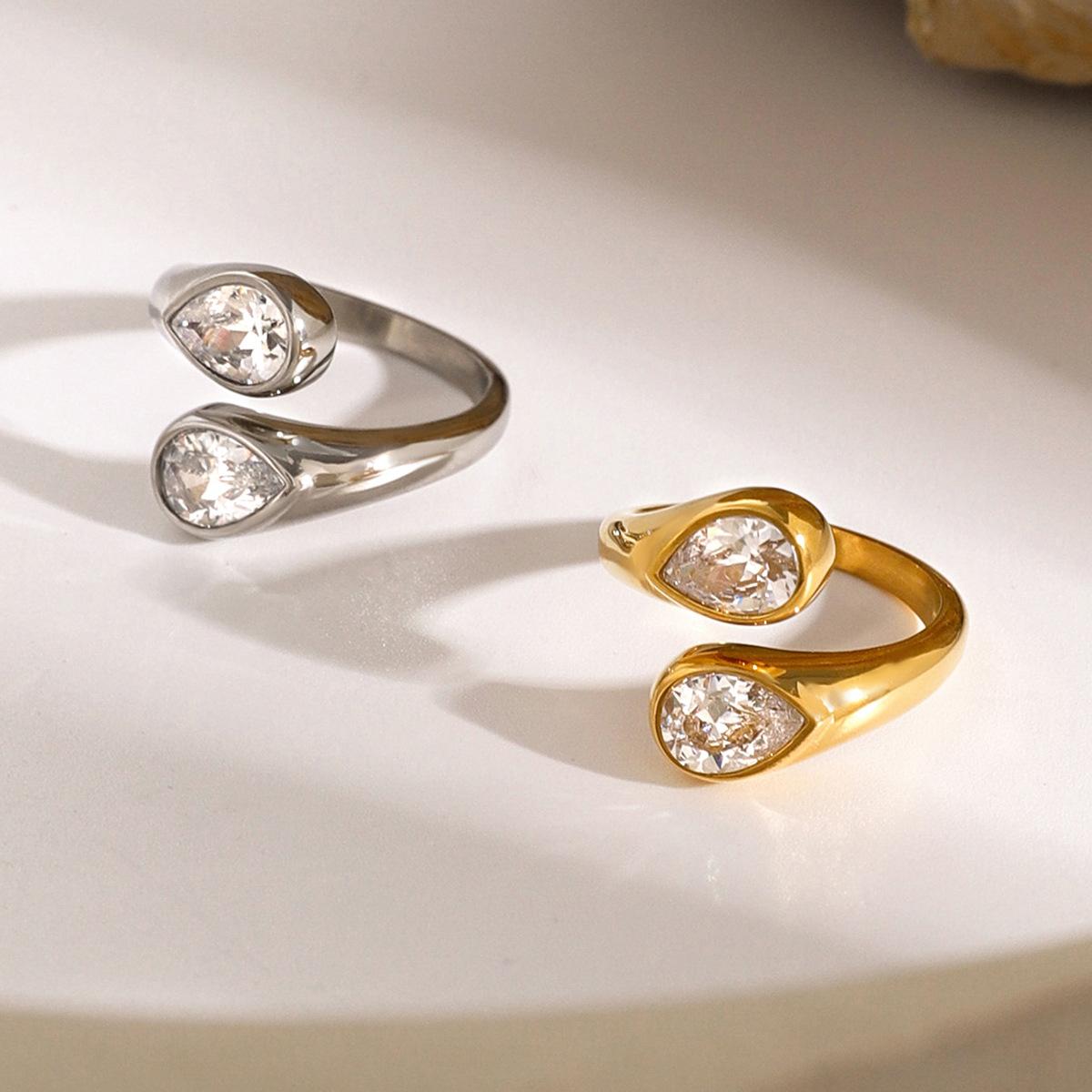 Open Ring for Women  Titanium Steel  Color Retention  INS Style  Minimalist Luxury Stackable Rings