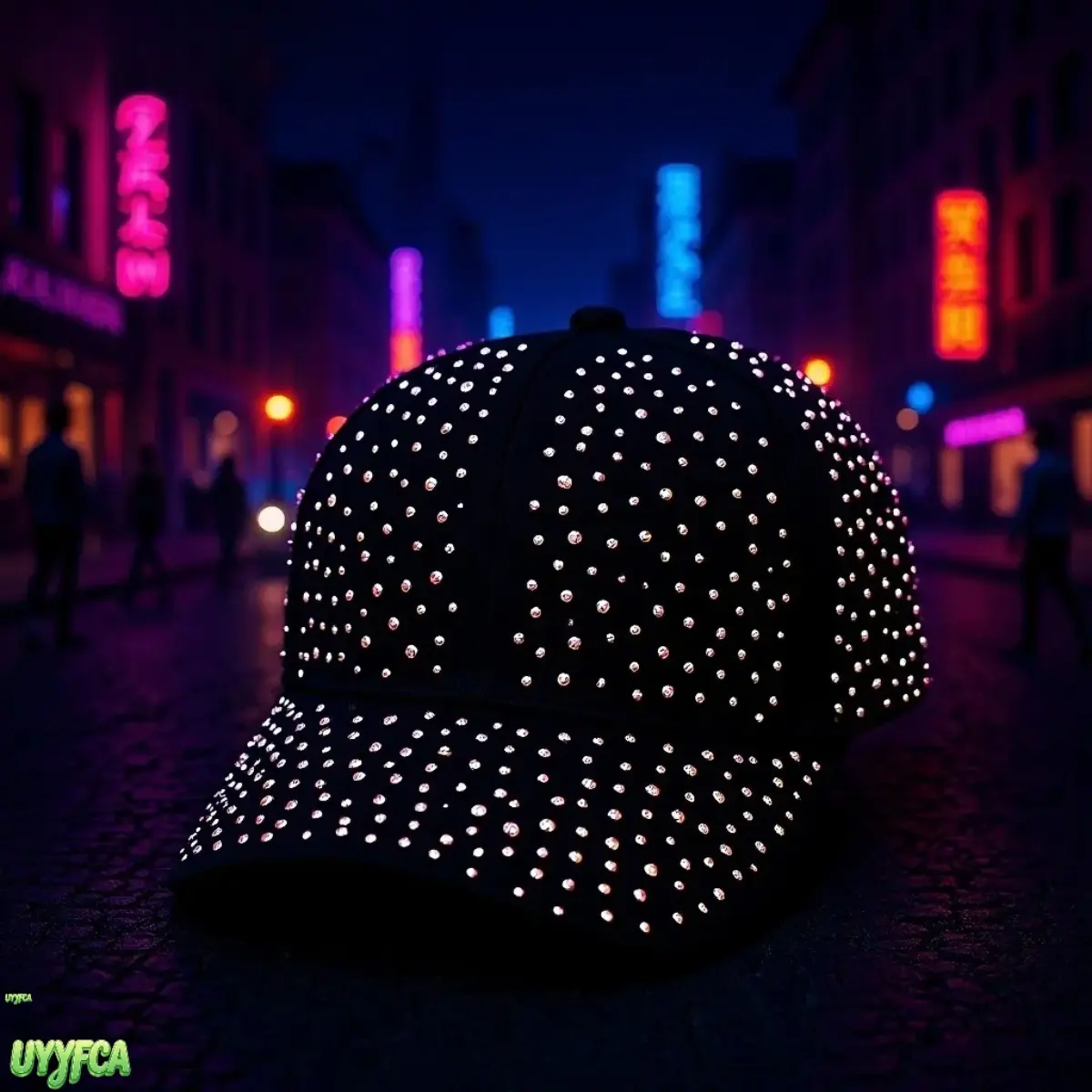 Women Full Starry AB Rhinestone Baseball Cap, Curved Brim UV Protection Sparkly Crystal Peaked Hat, Lightweight Breathable Cotton Casual Sun Hat,Crystals Hat, Girly Glitter Streetwear Headwear For Daily Walking Travel Outdoor Sports