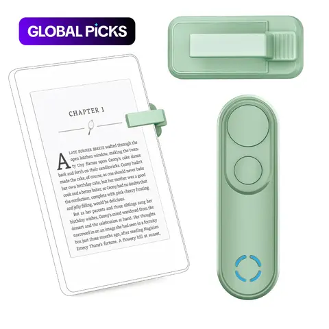 Wireless Remote Control Page Turner, 1-Count Rechargeable Page Turner Accessory for iPhone, Cellphone, Android Tablets and for Reading Novels #GLOBAL PICKS