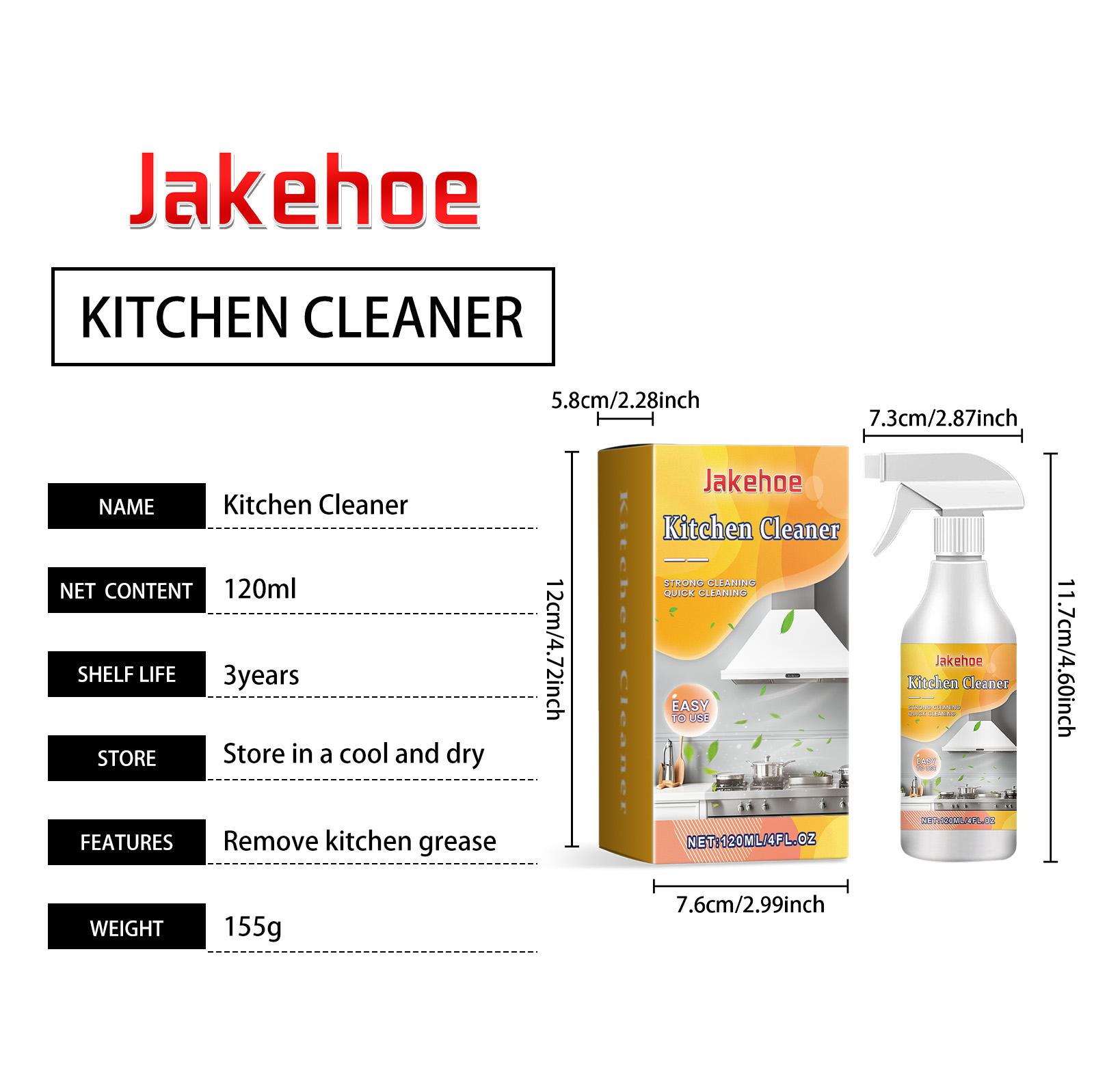 Jakehoe Kitchen Grease Cleaner Kitchen Cookware Cooktop Range Hood Oil And Stain Remover