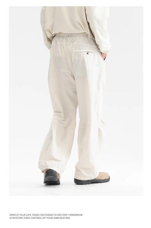 Kyn Apparel Unisex Lightweight Waterproof Windproof Paratrooper Work Pants Quick-Dry Tear-Resistant  Loose Straight-Leg  Cargo Trousers