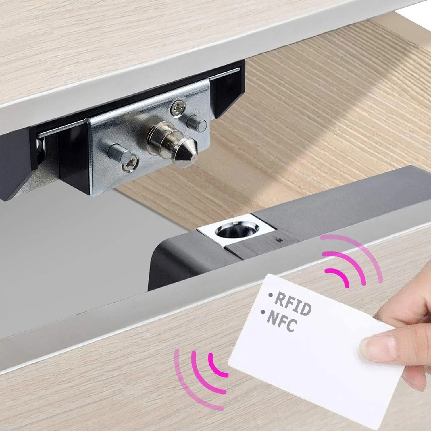 RFID  Cabinet Lock,  NFC Drawer Locks,  Card Lock for Wooden Cabinet Cupboard Drawer Furniture