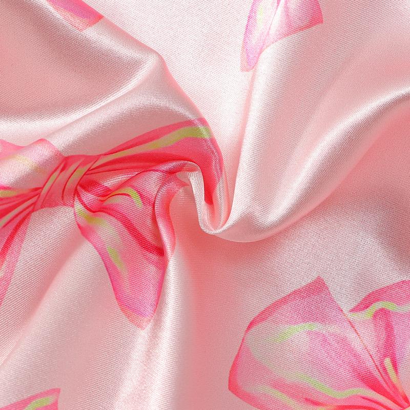 Baby Girls Pajamas, Long Sleeve Bow Print Furry Patchwork Button Closure Jumpsuit Sleepwear Loungewear