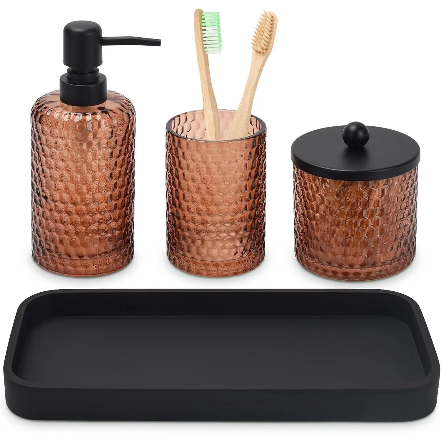 Amber + Matte Black Tray