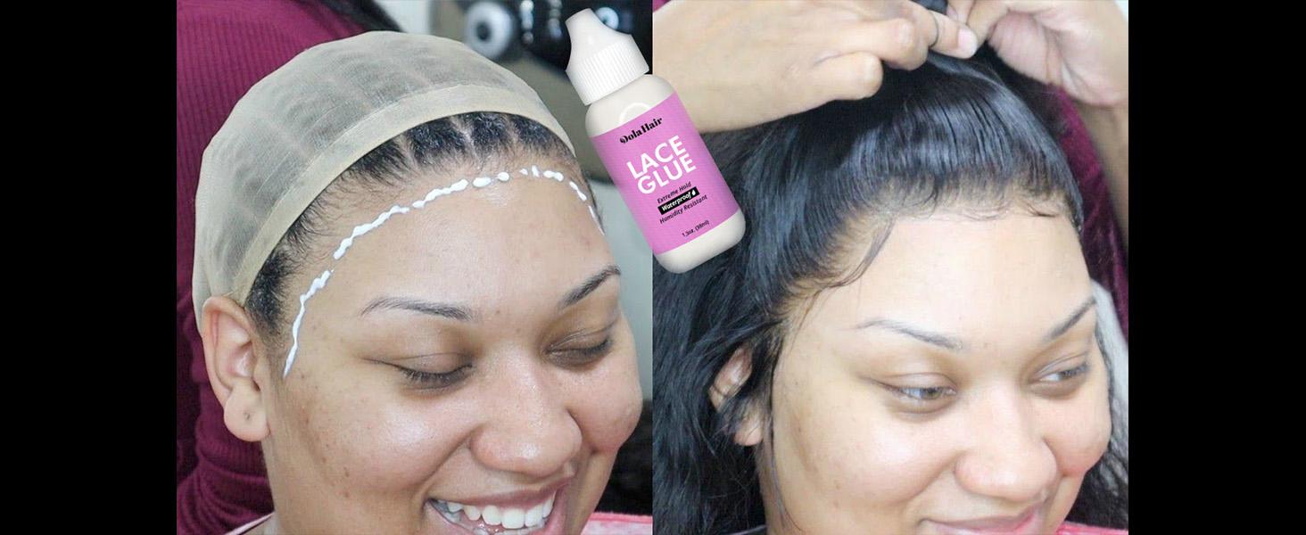 AGS Dolahair Lace Glue Kit - Complete Set with Lace Tint Mousse, Wig Installation & Melting Spray(Medium Brown)