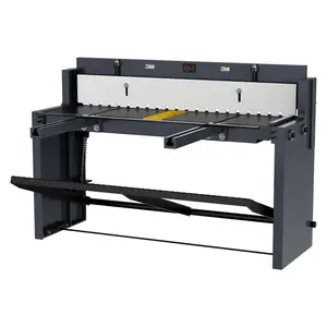 VEVOR Foot Stomp Sheet Metal Shear, 52 in Width Manual Floor Shear, with Soild Steel Frame, Adjustable Blade Gap, Material Stops, Foot-Pedal Control for Cutting Steel, Copper, Rebar, and Aluminum