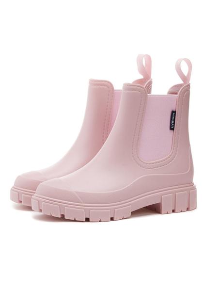 Women's Fashionable Waterproof Non-slip Rain Boots, Casual Comfortable Slip-on Boots, Perfect for Students and Outdoor Sports, Daily Wear Boots