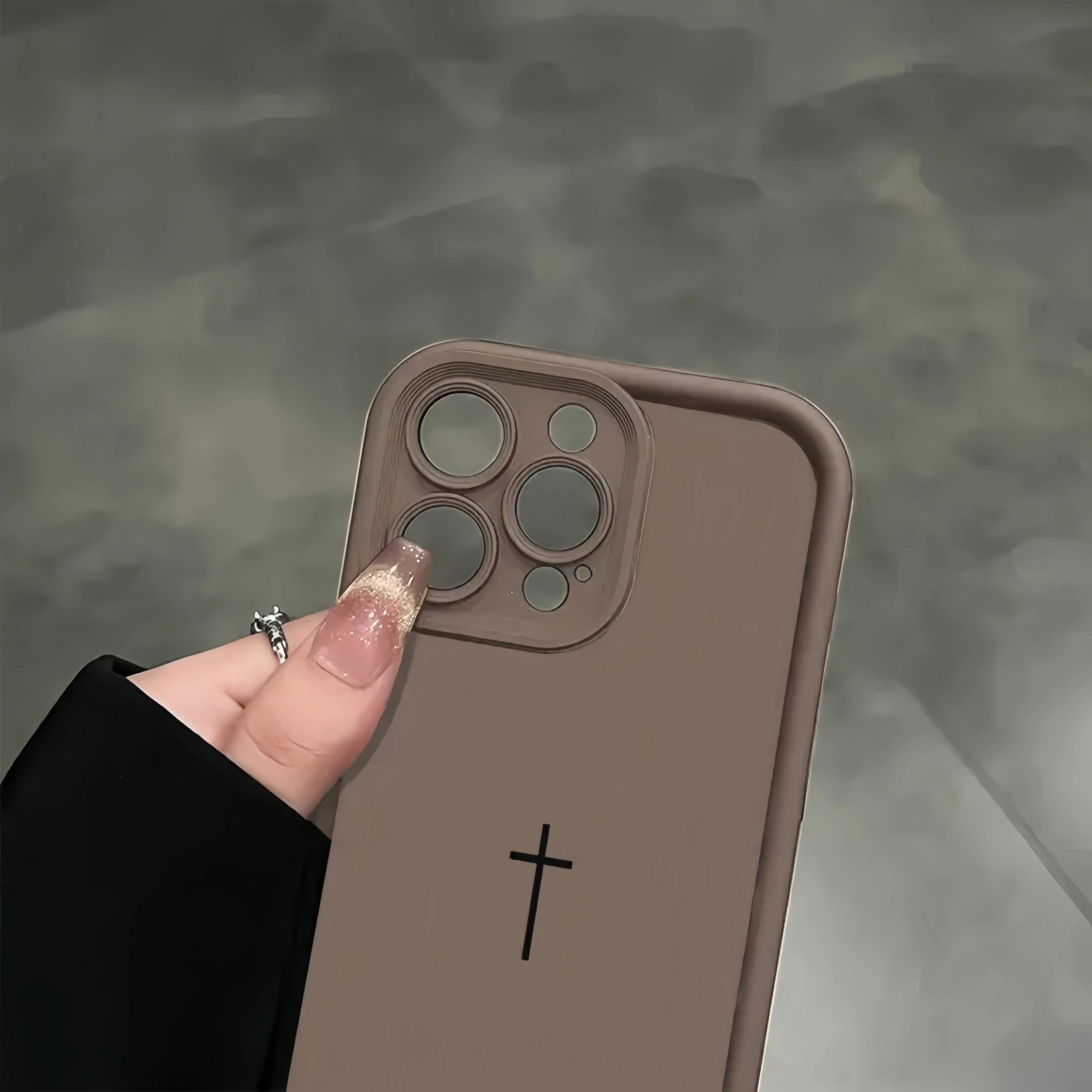 Biblical Cross Phone Case for iPhone 17 Pro Max 16 Pro Max 15 Pro 14 13 12 11 Sleek Shockproof Lightweight Cover with Protection Protective iphone 15 pro max case iphone 13 case drop-proof phone case Cellphone Smartphone