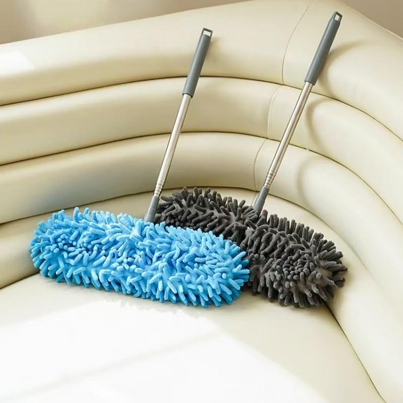 Extendable Telescopic Cleaning Duster Brush for Ceiling Fans, Microfiber Dusting Wand with Adjustable Length, Long Handle for Furniture & Electronics, Home Cleaning Products, Cleaning Supplies