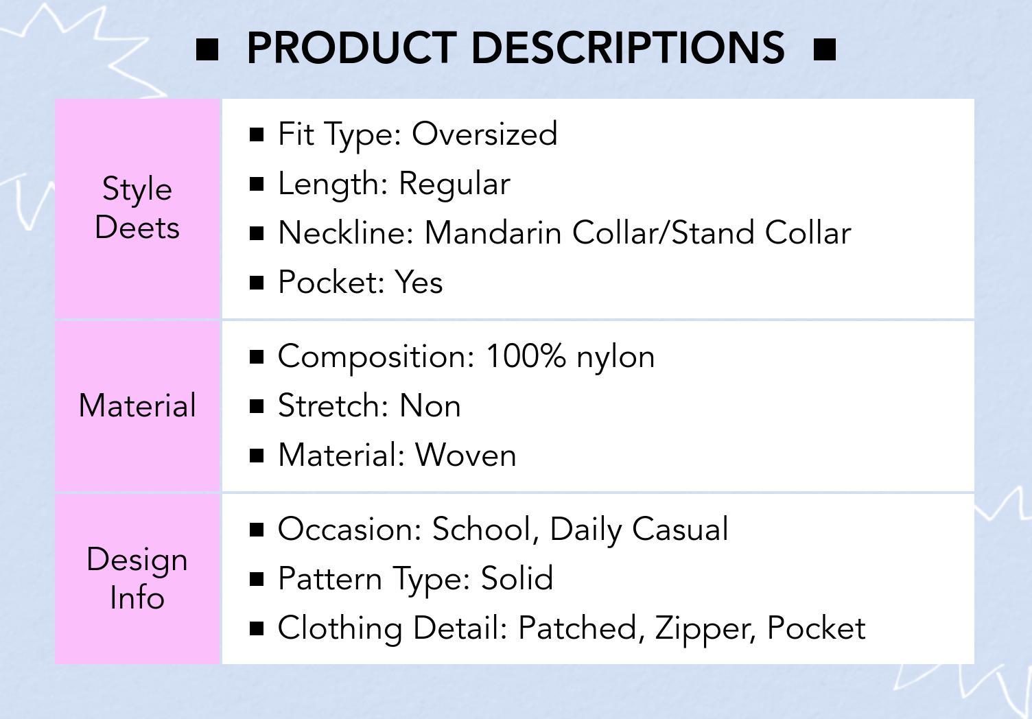 Cider [size 4-8] Stand Collar Solid Pocket Puffer Jacket