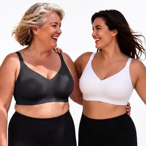 CORLIX  Womens Bras Seamless No Underwire Jelly Bra Wireless for Women Comfortable Push Up Bra Full Support Everyday Seamless Tshirt Bras Full Coverage Bra,Soft Smooth Yarn Adjustable Straps Big Bust C Cup Basic Invisible No Show Lingerie Tshirt Brassiere