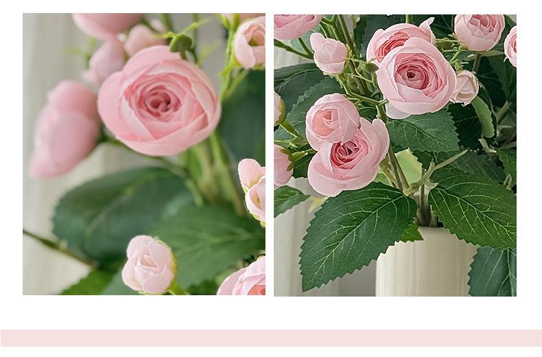 Aesthetic 12-Head Mini Camellia Tea Bud Bouquet |   Real-Touch Faux Silk Flowers for Home & Hotel Decor |   Elegant Wedding Hall Floral Props |   2026 Spring Flower Arrangement