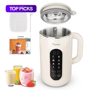 iagreea 8-in-1 nut milk maker for homemade almond oat milk soy milk, automatic cleaning, 2 hours keep warm function
