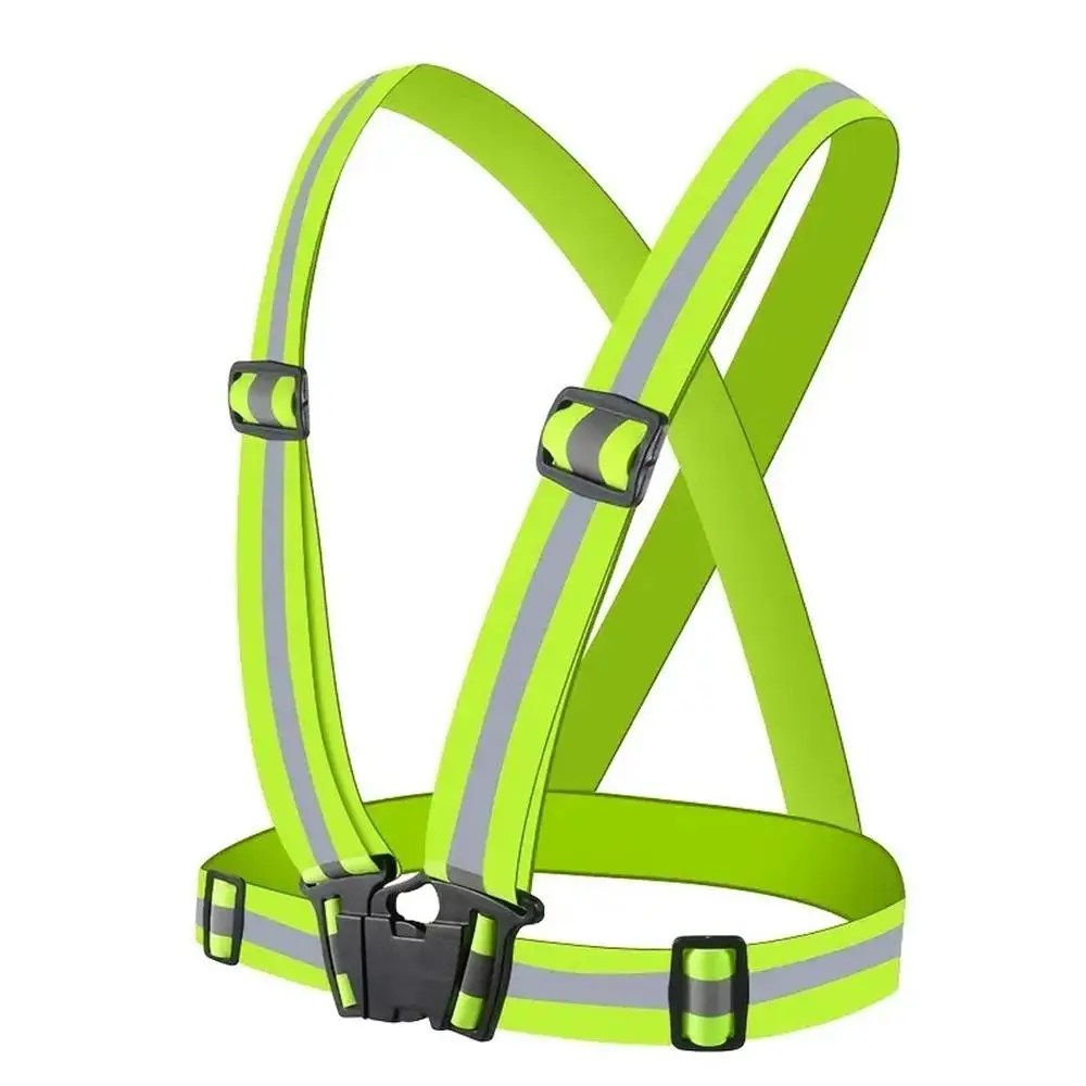 High Visibility Reflective Adjustable Vest for Running and Night Riding, Stay Safe and Visible in Low Light, Ideal for Outdoor Activities