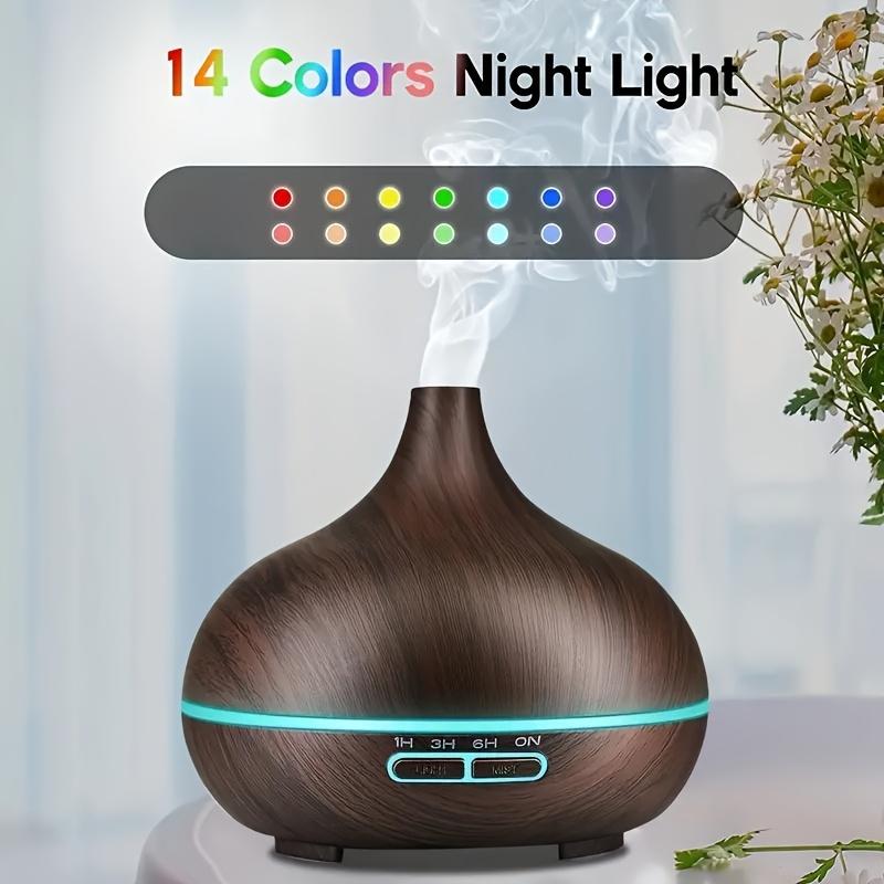 550ml Essential Oil Diffuser, Remote Control, Ultrasonic Humidifier, 7 Color LED Light with 6 Oil air  purifier