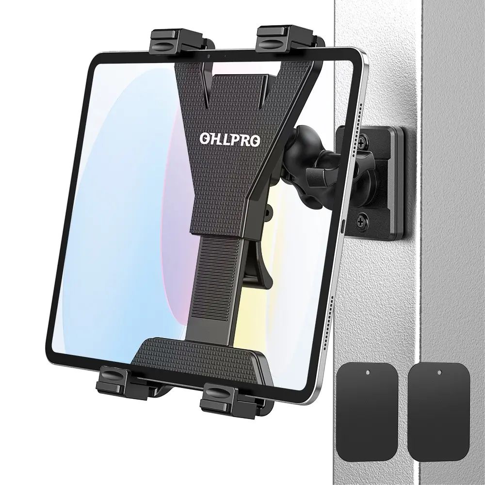 Gym Magnetic tablet Holder Mount, 360 Rotation Phone Mangetic Mount for Gym, Heavy Duty Magnet Base Gym Phone Holder Attach to Iron Surface, Compatible with All tablets,ipads,sansumg pads