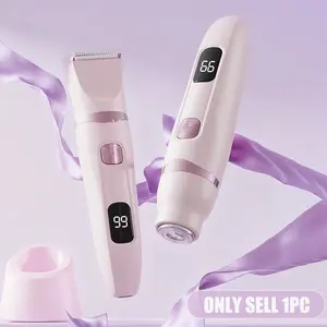 Women's Electric Shaver, Private Full Body Hair Remover, USB Rechargeable, Multi-Functional Two-In-One, Portable Bikini Shaver