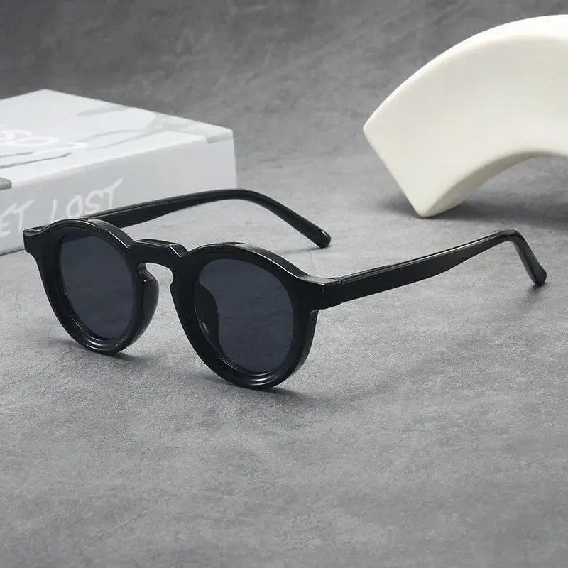 XUH Retro Round Small Frame Sunglasses for Men & Women - UV400 Protection Premium Shades