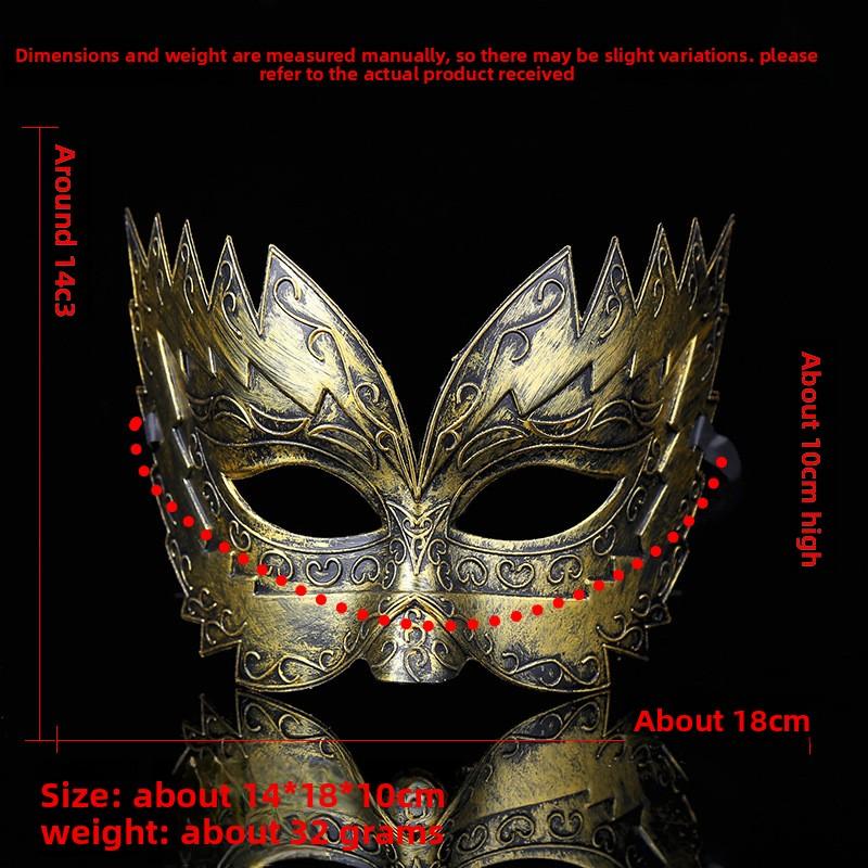 New Arrival Vintage Style Plastic  for Men, Trendy Party Decor & Masquerade Costume Prop domino