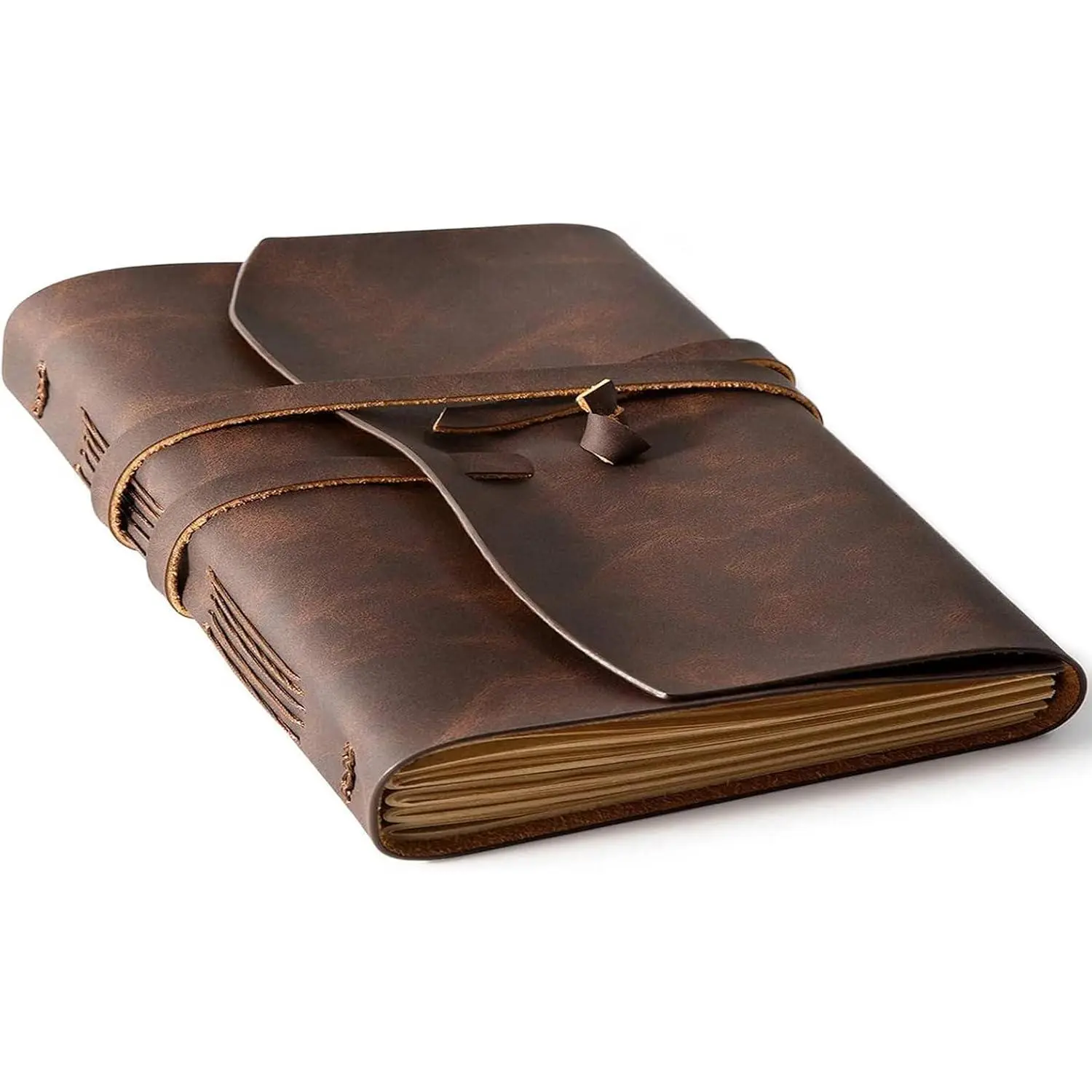 Leather Journal Notebook -  Journals for Writing 8x10 Inches, Large Size  Journal For Men and Women, Artist,Travel Journal, Dark Brown