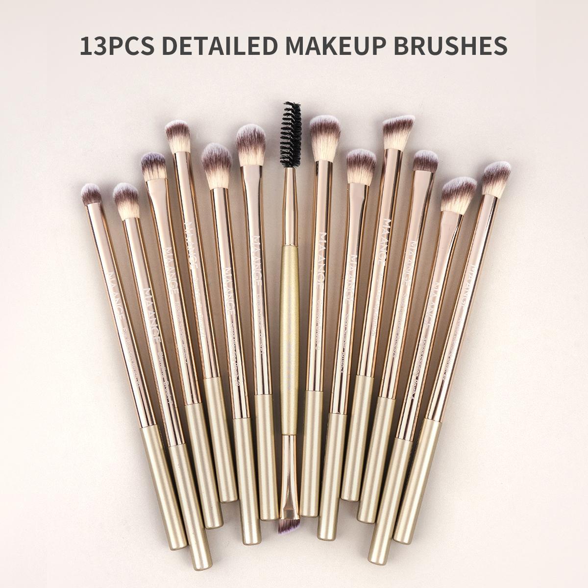 Professional Soft Makeup Brush Kits with Cosmetic Bag, 13pcs/set Eyeshadow Brush Set Multifunctional Makeup Brushes for Powder Liquid Cream, Makeup Tools for Women, Face Makeup Brushes, Brush Combo