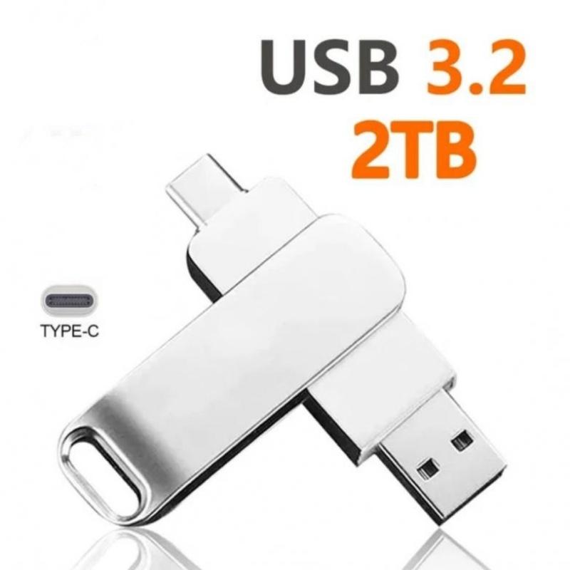 16TB Flash Drive Usb 3.2 Super High Speed Metal Transfer U Disk Pen Drive Waterproof Type C Disk SSD USB Drive Disk