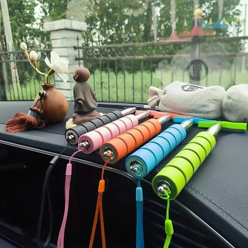 Stainless Steel Car Rearview Mirror Wiper, Retractable Car Glass Cleaning Tool, Window Cleaning Brush, Car Windshield Cleaner, Car Wash Accessories