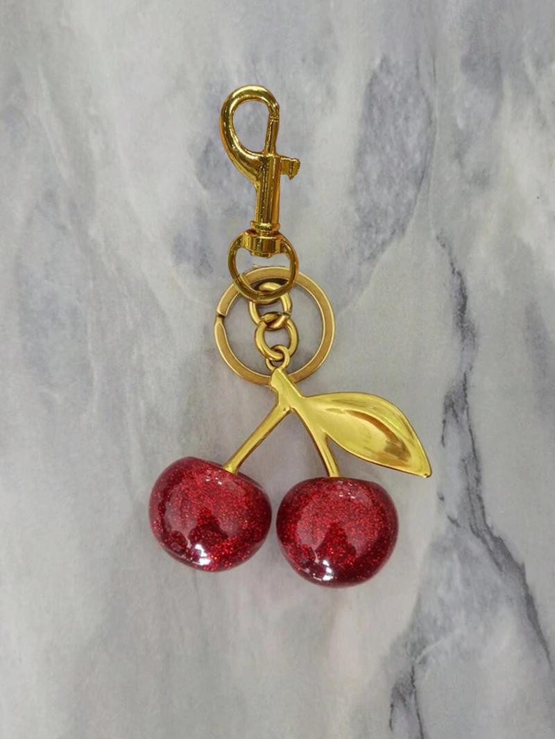 Cherry Keychain Women's Bag Pendant Fashion Trend Exquisite Pendant Valentine's Day Women's Bag Exquisite Pendant Christmas gift Women's Backpack Elegant Pendant Suitable for Valentine's Day and Christmas Giving  to Friends