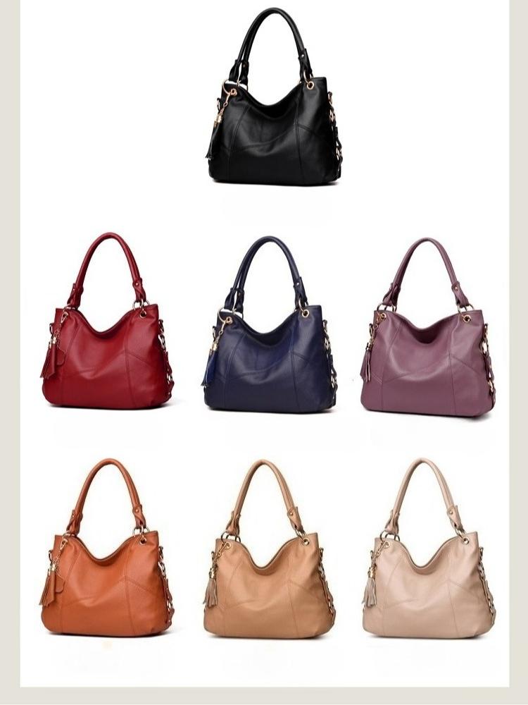 BIGWIG New Flow Speed Women's Handbag, Genuine Leather Tote Bag, Work Shoulder Bag, Large Luxury Design