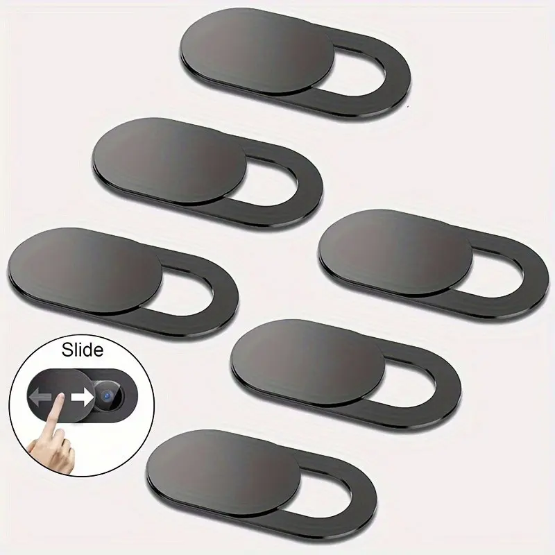 6-Pack Phone & Computer Lens Covers, Camera Privacy Shields, Network Webcam Protection, Essential Tech Accessories for Device Security, Coverage