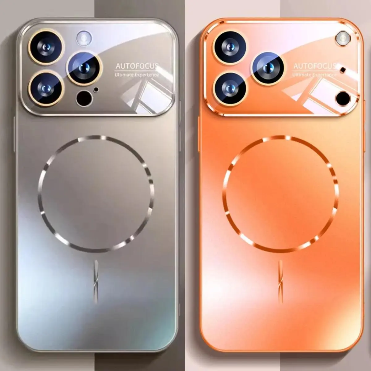 Matte AG Nano Hard Back Phone Case for iPhone 17, 16, 15, 14 Pro Max - Magnetic MagSafe Wireless Charging Mobile Phone Accessories Coque