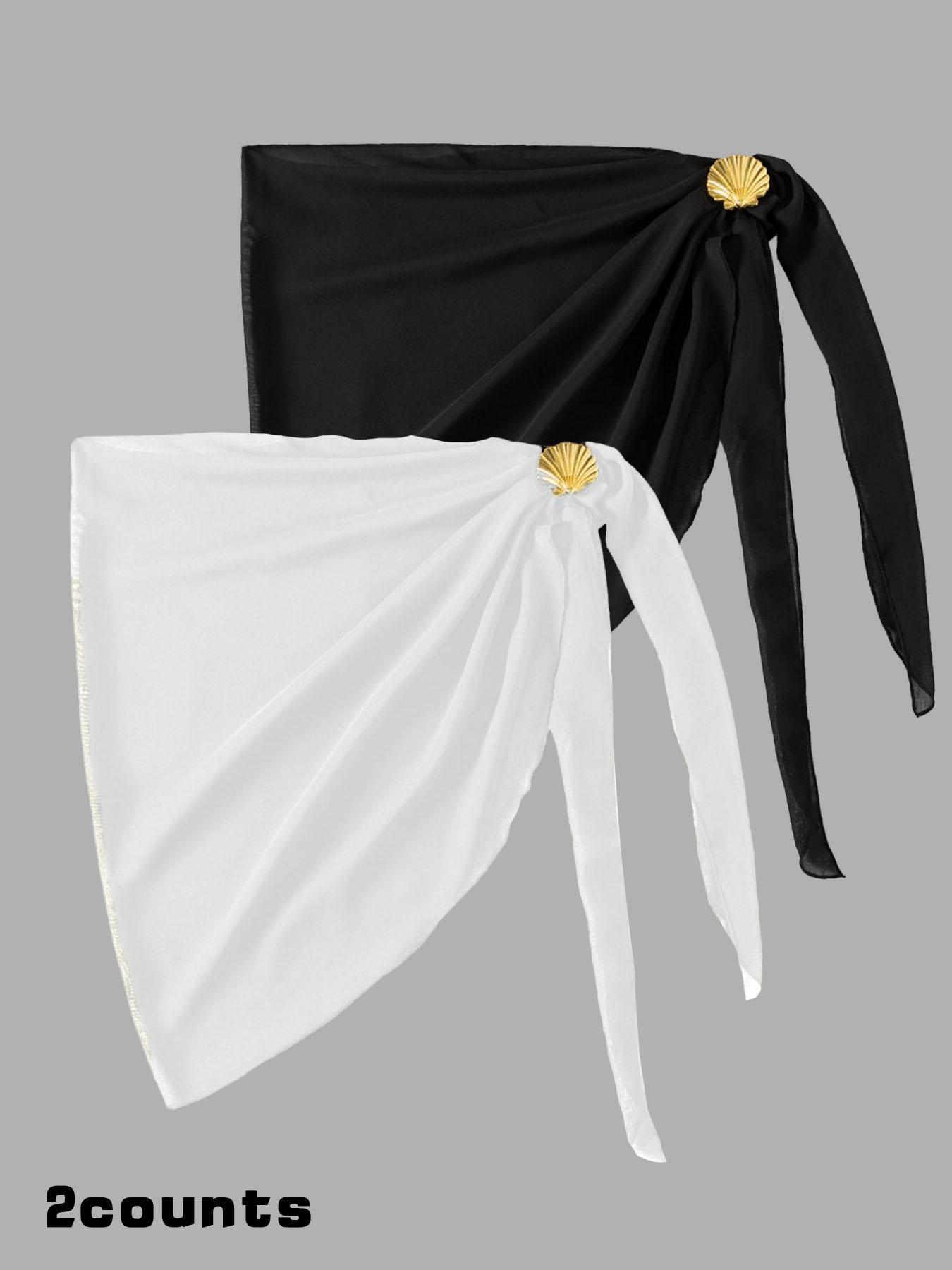 Women's Solid Color Cover Up Skirt, Casual Fashion Swimwear Bottoms for Beach Holiday Vacation, Ladies Swimwear for Summer, Swimwear Coverups, Swimsuit Cover Up, Bathing Suit Cover