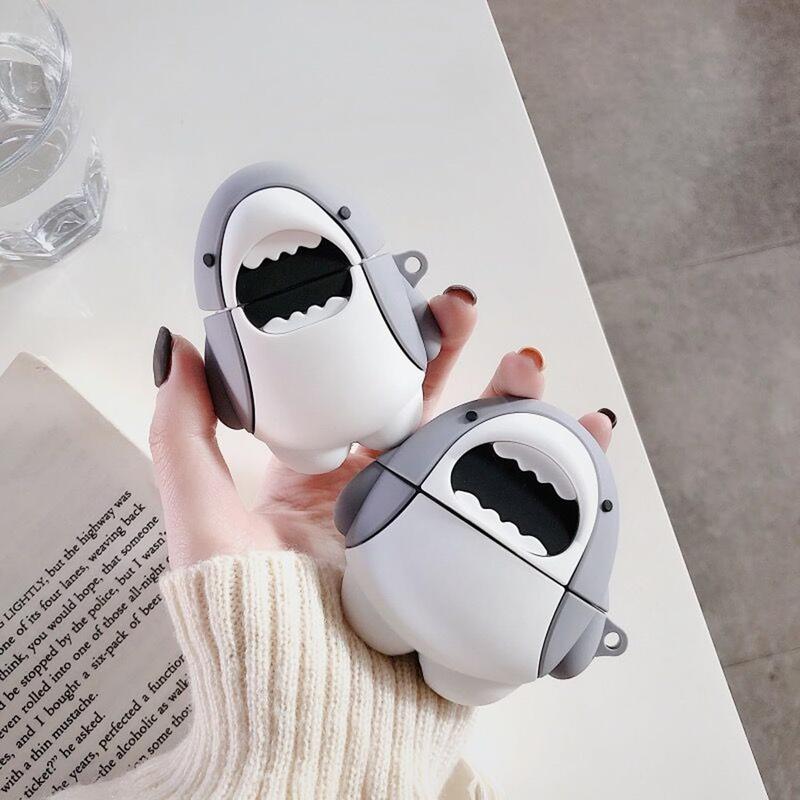 Cute Shark Case for Airpod Pro 2/1 Gen Cases 2022/2023, Funny 3D Cartoon Kawaii Cool Air pods Pro 2nd/1st Generation Cases for iPod Pro with for Boys Girls Teen, Shark Cute Shark Case for Airpod Pro 2/1 Gen Cases 2022/2023, Funny 3D Cartoon Kawaii Cool Air pods Pro 2nd/1st Generation Cases for iPod Pro with for Boys Girls Teen, Shark