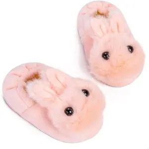 Baby Girl's Premium Soft Plush Slippers Cartoon Warm Winter House Shoes