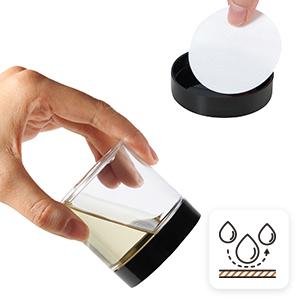 50 count Plastic Jars Round Clear Cosmetic Container with Lids, Slime Jars for Lotion, Cream, Ointments, Makeup, Eye shadow, Rhinestone, Samples, Pot, Travel Storage