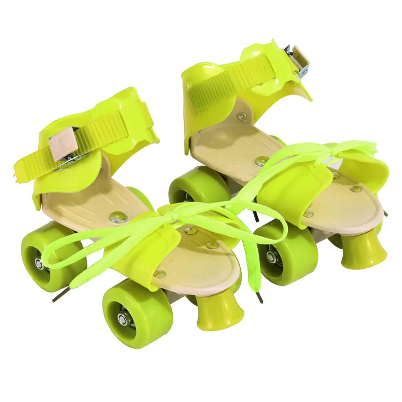 New children's adjustable roller skates, double-row roller skates, simple four-wheel skates with wheels