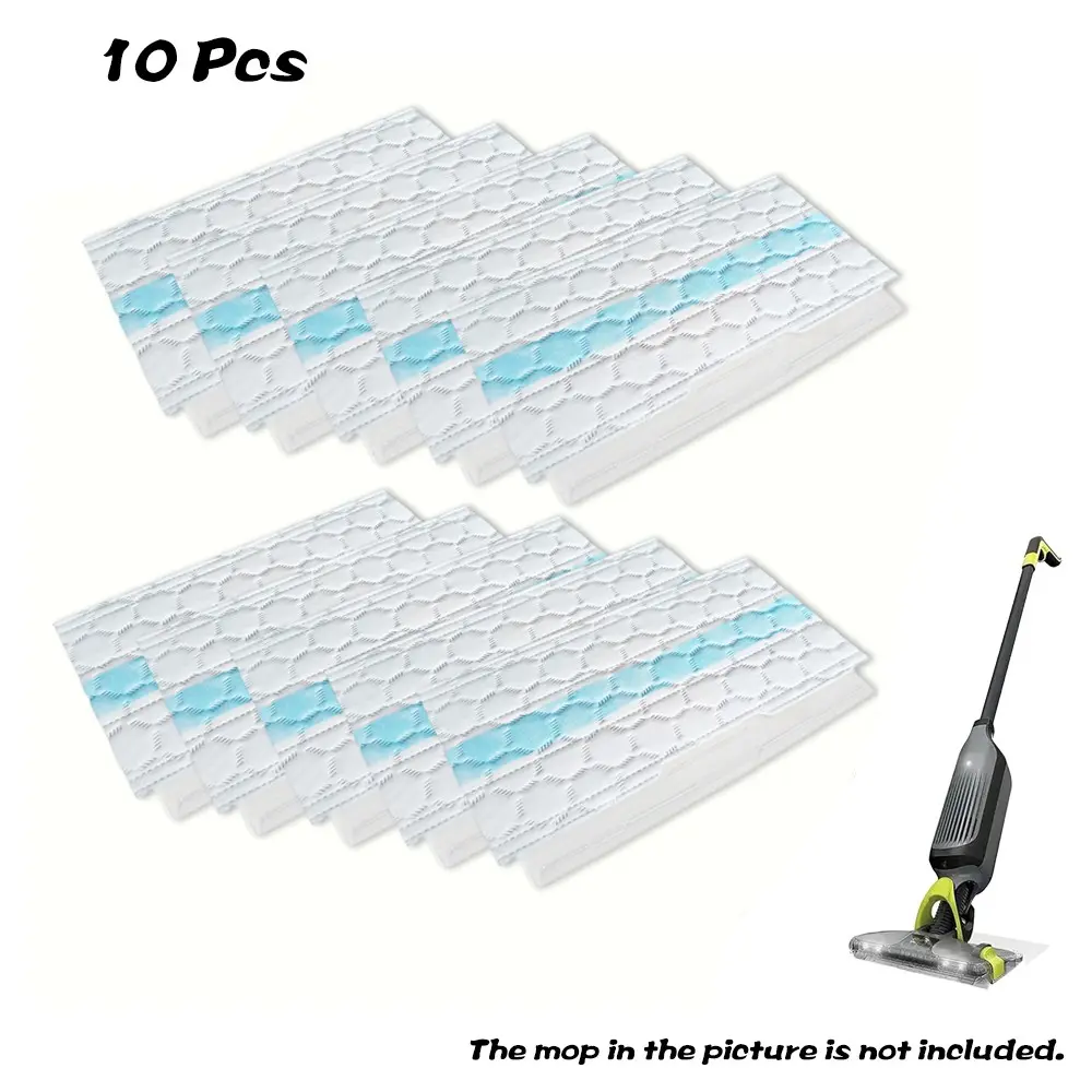10pcs, Compatible with Shark Vacuum Accessories, Replacement Parts, Compatible with Shark Vacmop Models VM250, VM251, VM252, VM200, VM180, VM190, VC205, QM250, VM200P12, For All Hard Floors, Household Cleaning Pads
