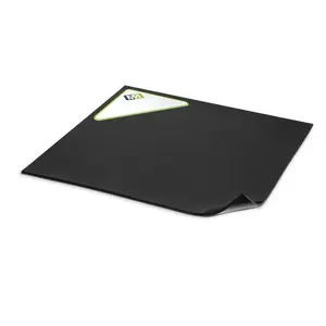 Rubber Sheet, 12x12-inch by 1/8 (0.125) Black Duro A65, High-Temperature Heat Resistant Gasket Material, Heavy Duty Solid Supports Leveling Sealing Bumpers Protection Abrasion Covers