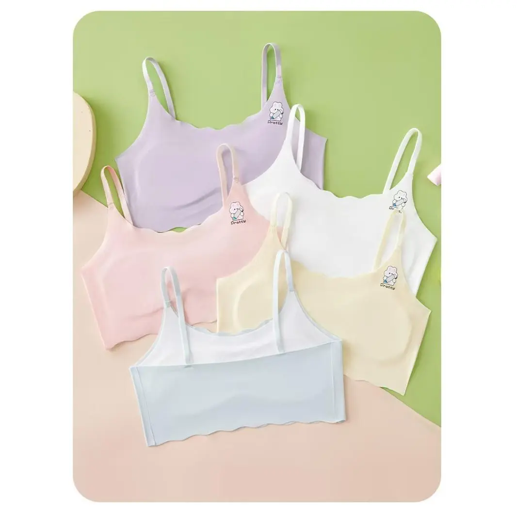 5‑Pack Teen Girls’ Solid‑Color Sleeveless Vests, Soft Elastic Breathable Casual Undershirts, Simple Practical Basic Tops For Young Teen Girls, Lightweight Garments Suitable For Inner Layering, Single Wear, Daily Casual Outfits And Multiple Indoor And Outd