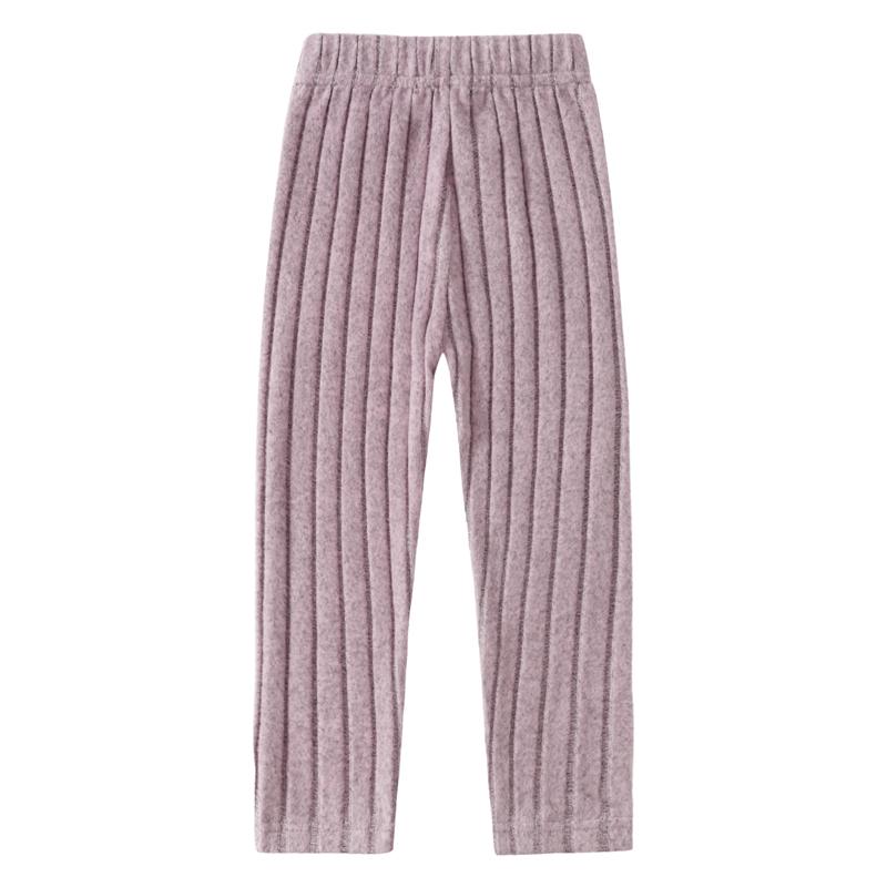 4-piece girls' autumn rib knit hooded pullover casual slim and comfortable trousers suit 3-12-year-old children's elegant skin-friendly simple knitted children's wear