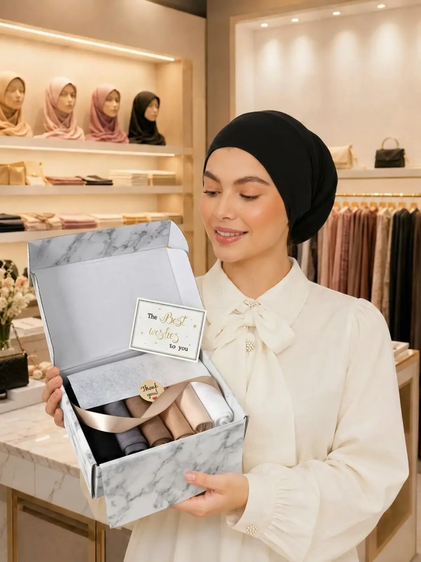 6pcs/set Plain Tube Hats, Easy to Wear Hijab, Stretchy Hijab Cap, Lightweight Soft Fabric, High Elastic Sleep Cap, Breathable Hijab for Daily Use, Chemotherapy Hat