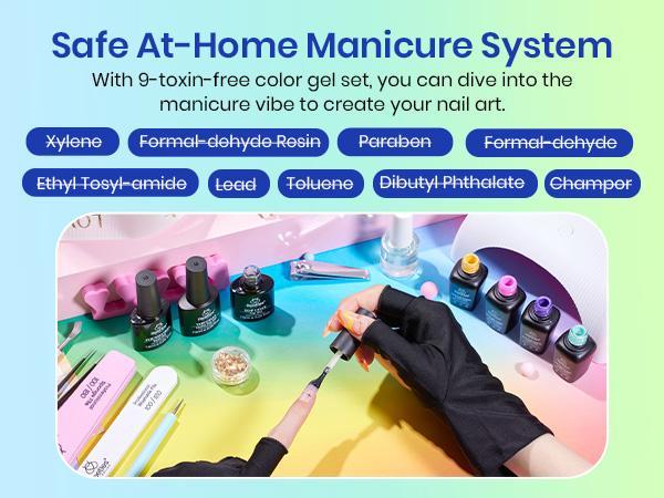 Beetles 32 Colors All-In-One Gel Nail Polish Kit, Complete Gel Nail Kit with UV Light, Base & Top Coats, Cuticle Oil, Nail Accessories, Ultimate DIY Manicure Kit for Women