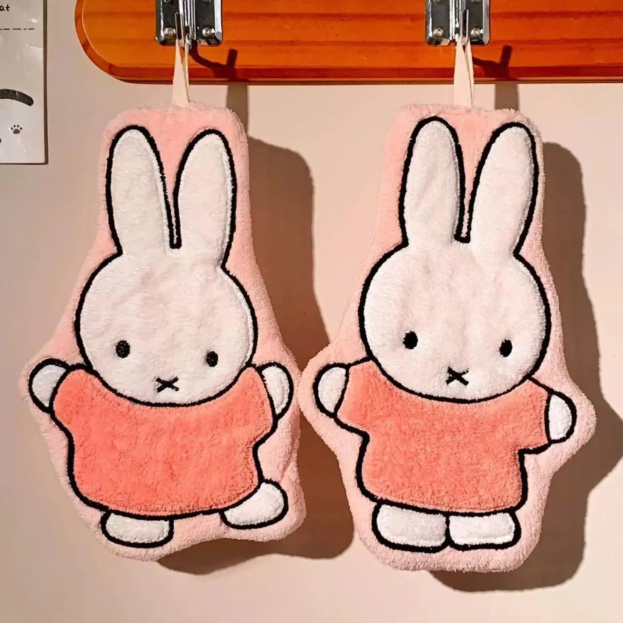 1/2 Pcs Cute Miffy Rabbit Home Towel Thickened Bathroom Kitchen Cartoon Towel Miffy Brand Periphery