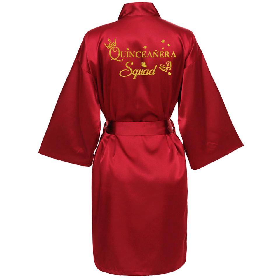 Mis XV Bathrobes Princess Sweet 15 Years Girl Birthday Party Mis Quince Años Robes Quinceanera Robe