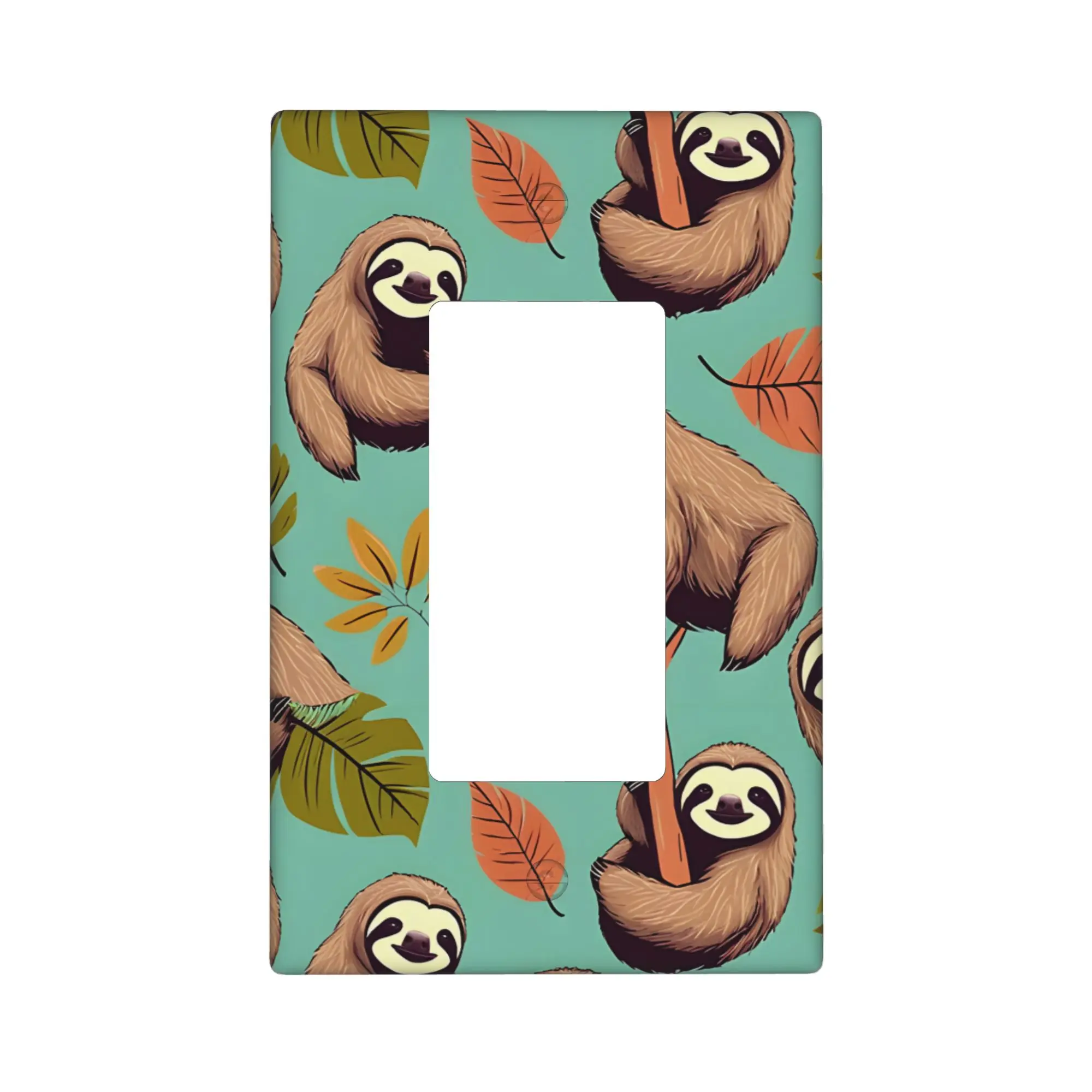 Sloth Light Switch Cover Plate Decorative Polycarbonate Light Switch Covers Decorative Decorative Light Switch Cover Plates Decorative Outlet Covers Kitchen Outlet Covers Living Room Wall Decor Rental Decoration