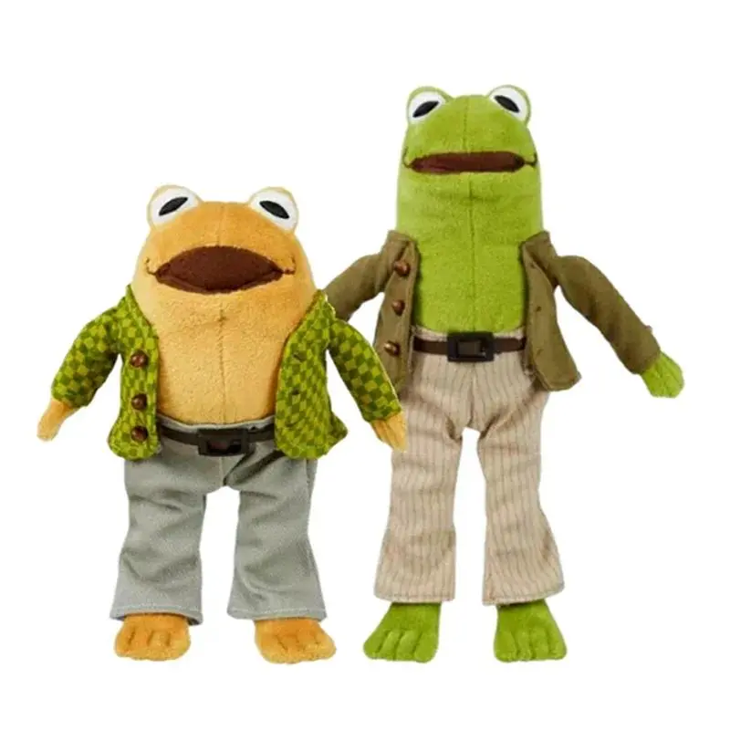 Cartoon Hero & Frog And Toad Stuffed Plush Dolls, Soft Unisex Pillow Toys, Ideal Christmas Gifts for Children