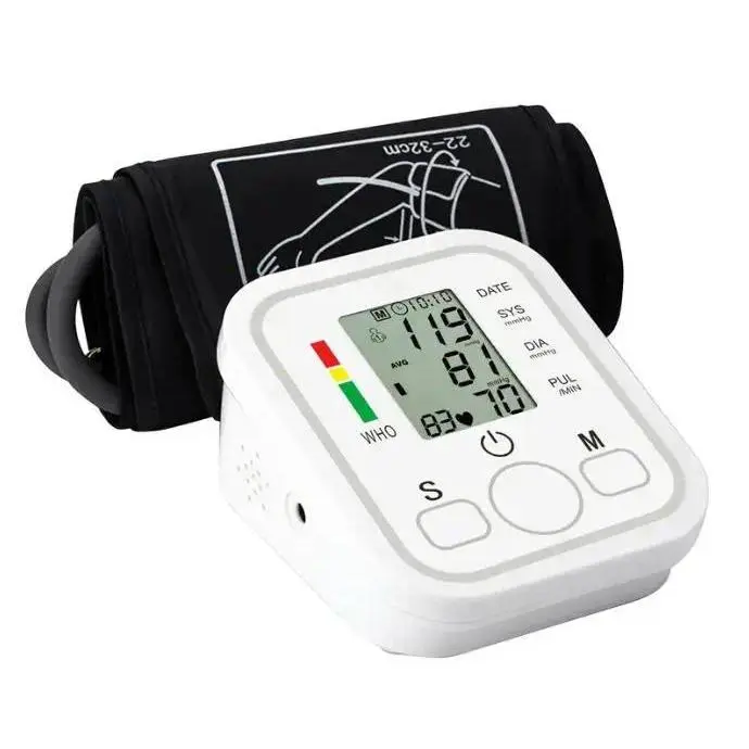 Upper Arm Blood Pressure Monitor for Home Use, Automatic Digital BP Machine with Large Backlit LCD Display, Adjustable Cuff 8.7”-15.7”, 2 Users, 240 Memory Sets, Easy-to-Read BP Monitor for Seniors, Mom Dad, Home & Travel