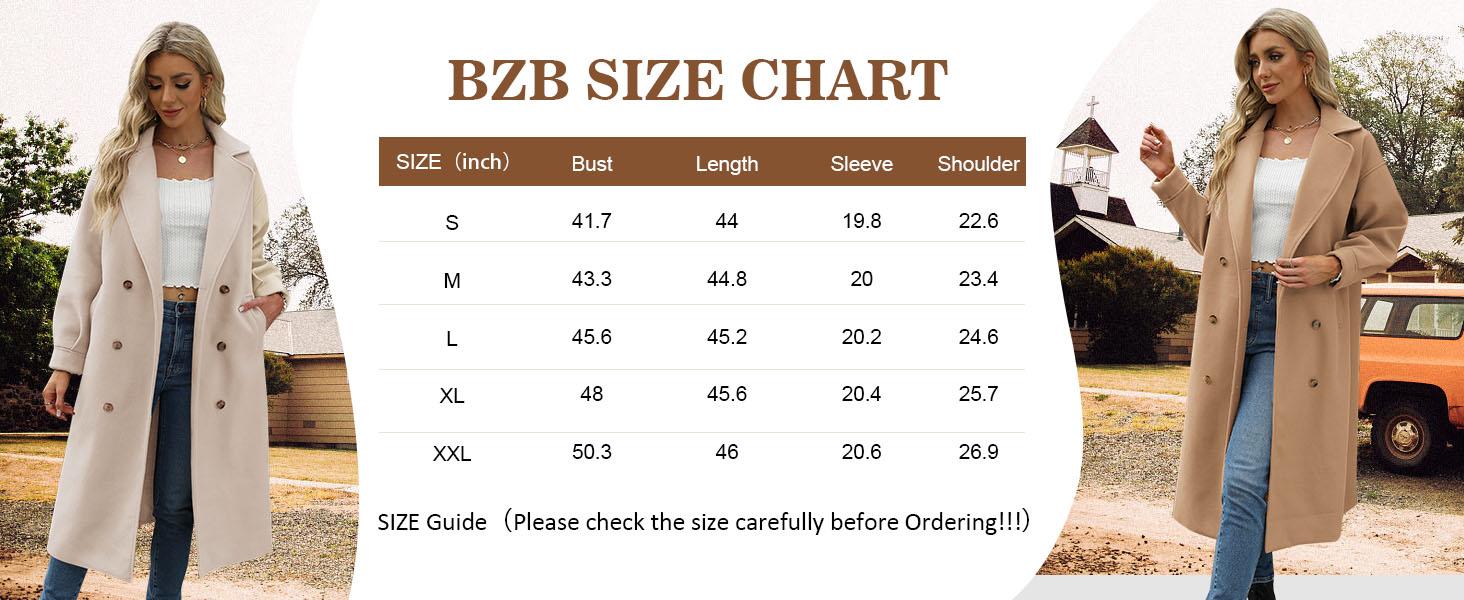 Women's Long Coat Notched Lapel Collar Double Breasted Pea Coat Winter Elegant Wool Blend Over Coats Jackets Women's Long Coat Notched Lapel Collar Double Breasted Pea Coat Winter Elegant Wool Blend Over Coats Jackets