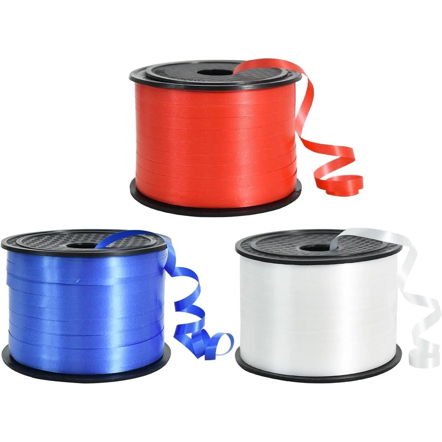 300 Yards Red White Blue Curling Ribbons - Patriotic Balloons String for Gift Wrapping Florist Bouquet DIY Crafts – Balloon Ribbon for 4th of July Baby Shower Birthday Party Decorations